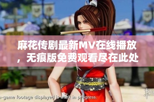 麻花传剧最新MV在线播放，无痕版免费观看尽在此处