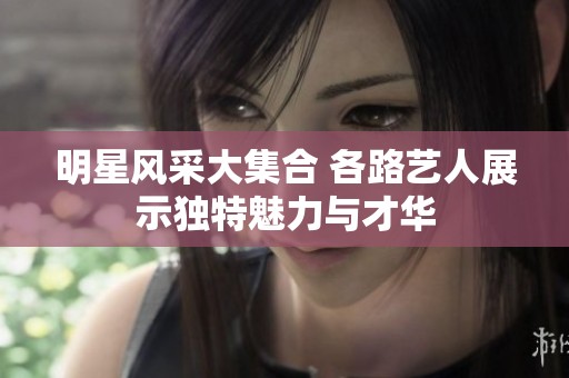 明星风采大集合 各路艺人展示独特魅力与才华