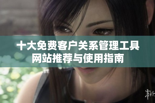 十大免费客户关系管理工具网站推荐与使用指南
