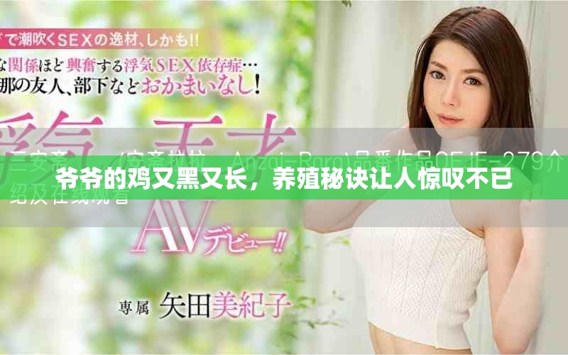 爷爷的鸡又黑又长，养殖秘诀让人惊叹不已