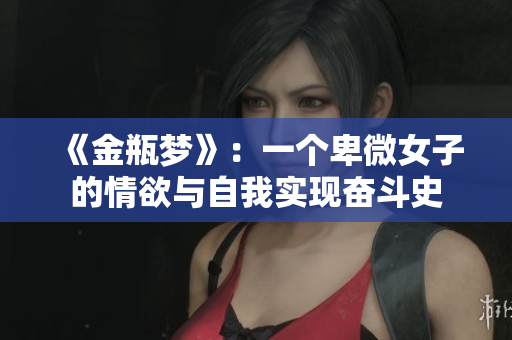 《金瓶梦》：一个卑微女子的情欲与自我实现奋斗史