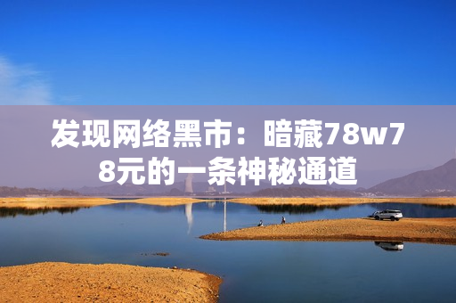 发现网络黑市：暗藏78w78元的一条神秘通道