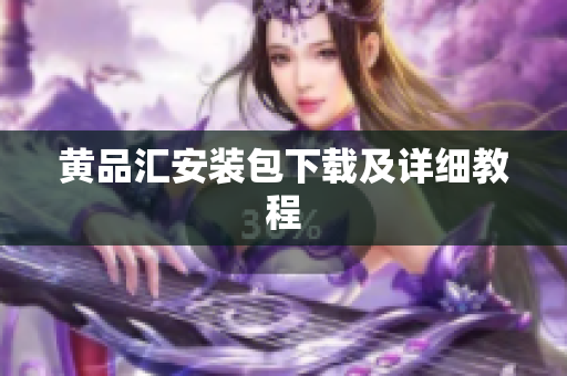 黄品汇安装包下载及详细教程