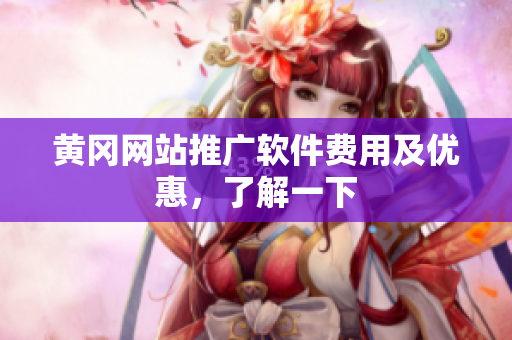 黄冈网站推广软件费用及优惠，了解一下