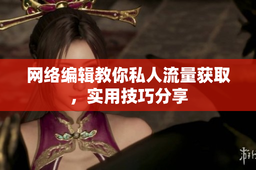 网络编辑教你私人流量获取，实用技巧分享
