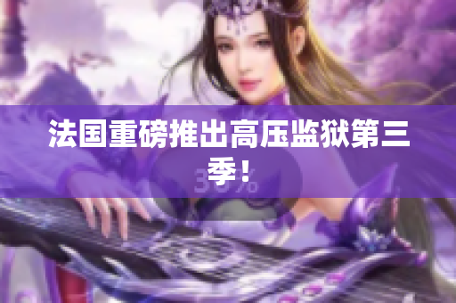 法国重磅推出高压监狱第三季！