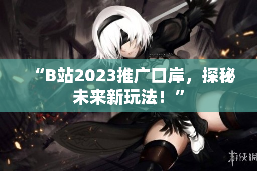 “B站2023推广口岸，探秘未来新玩法！”