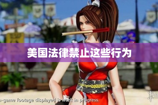 美国法律禁止这些行为