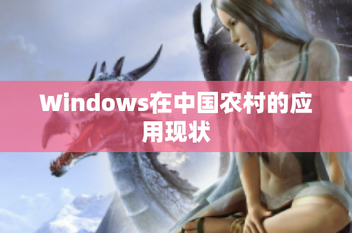 Windows在中国农村的应用现状