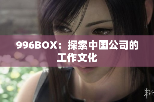 996BOX：探索中国公司的工作文化