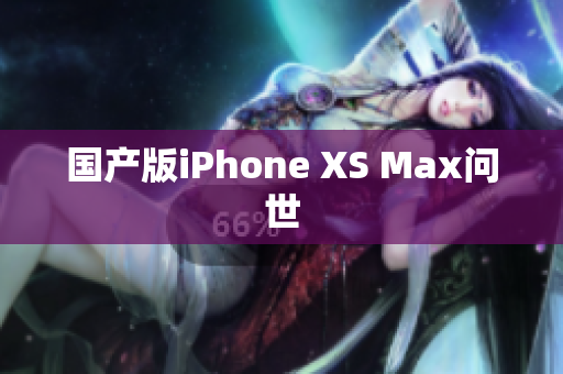 国产版iPhone XS Max问世
