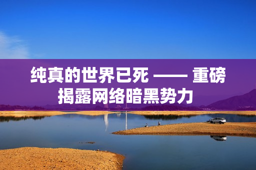 纯真的世界已死 —— 重磅揭露网络暗黑势力 