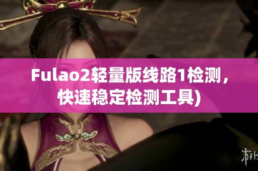 Fulao2轻量版线路1检测，快速稳定检测工具)