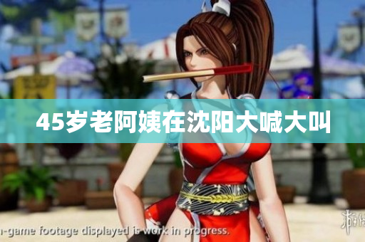 45岁老阿姨在沈阳大喊大叫