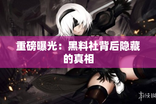 重磅曝光：黑料社背后隐藏的真相