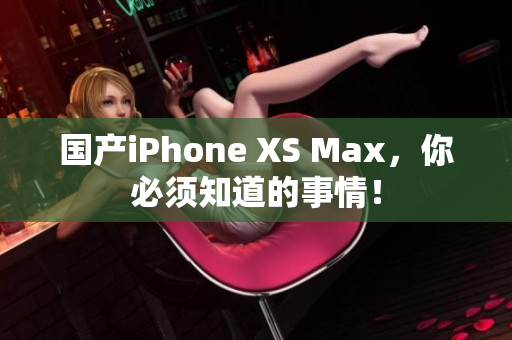 国产iPhone XS Max，你必须知道的事情！