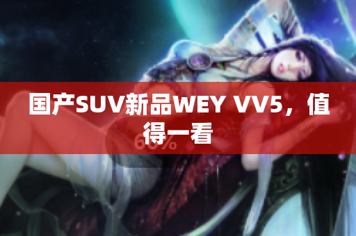 国产SUV新品WEY VV5，值得一看