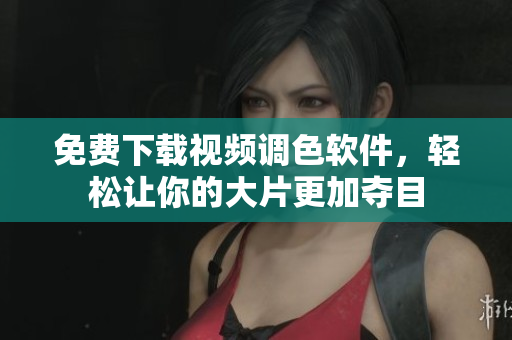 免费下载视频调色软件，轻松让你的大片更加夺目