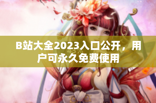 B站大全2023入口公开，用户可永久免费使用