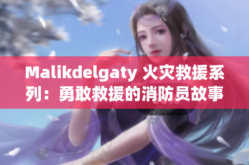 Malikdelgaty 火灾救援系列：勇敢救援的消防员故事