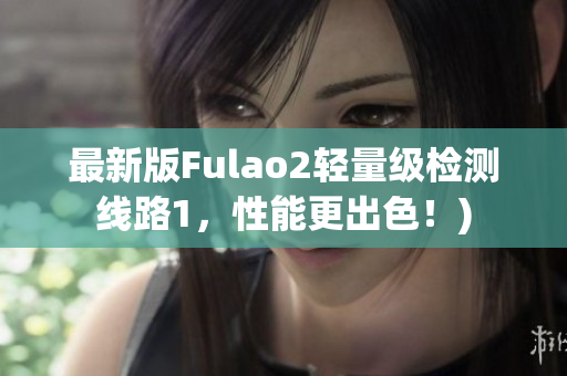 最新版Fulao2轻量级检测线路1，性能更出色！)