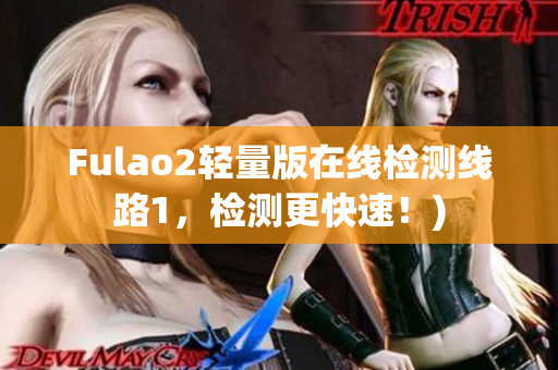Fulao2轻量版在线检测线路1，检测更快速！)