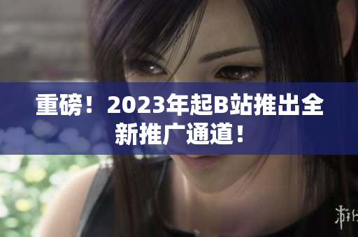 重磅！2023年起B站推出全新推广通道！