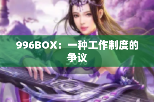 996BOX：一种工作制度的争议