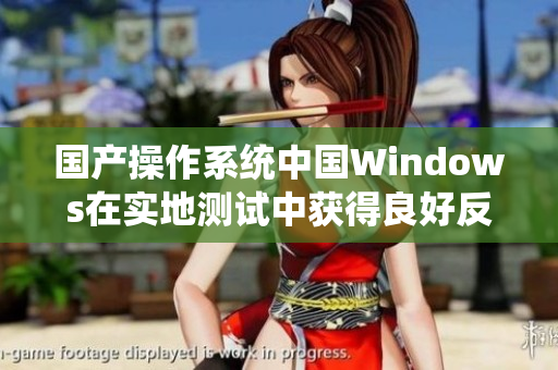 国产操作系统中国Windows在实地测试中获得良好反馈