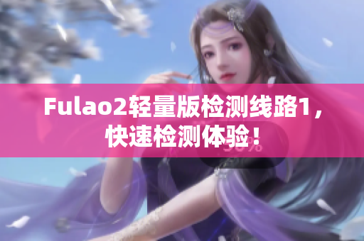 Fulao2轻量版检测线路1，快速检测体验！