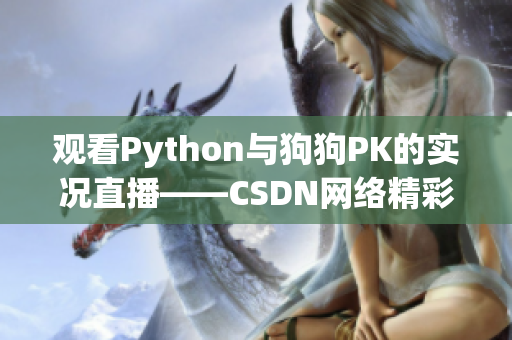 观看Python与狗狗PK的实况直播——CSDN网络精彩