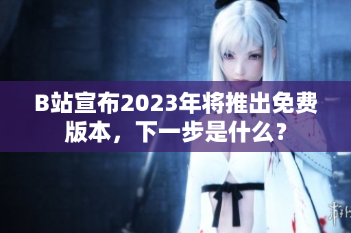 B站宣布2023年将推出免费版本，下一步是什么？
