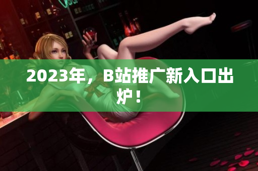 2023年，B站推广新入口出炉！