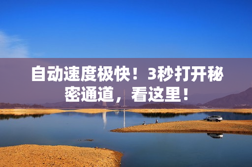 自动速度极快！3秒打开秘密通道，看这里！