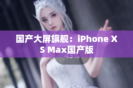 国产大屏旗舰：iPhone XS Max国产版