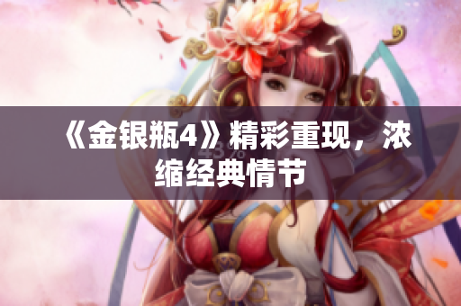 《金银瓶4》精彩重现，浓缩经典情节