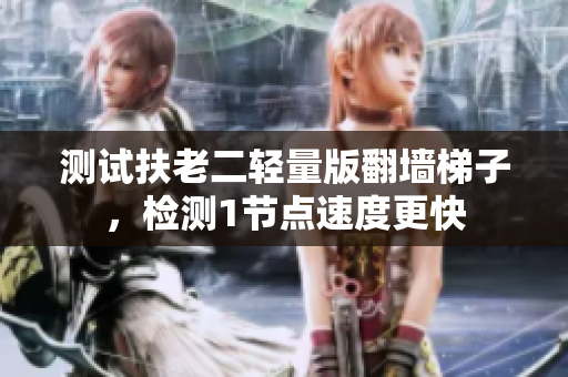 测试扶老二轻量版翻墙梯子，检测1节点速度更快