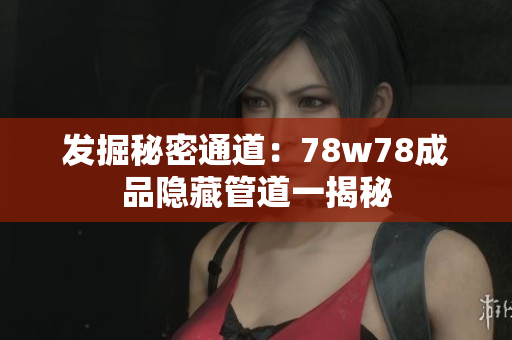 发掘秘密通道：78w78成品隐藏管道一揭秘