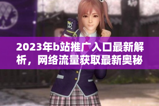 2023年b站推广入口最新解析，网络流量获取最新奥秘