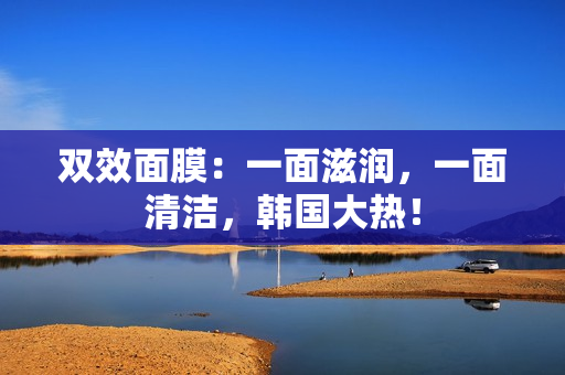 双效面膜：一面滋润，一面清洁，韩国大热！