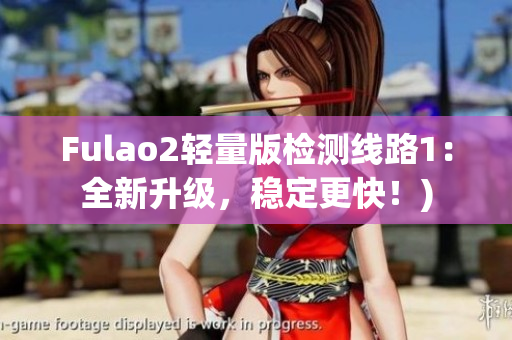 Fulao2轻量版检测线路1：全新升级，稳定更快！)