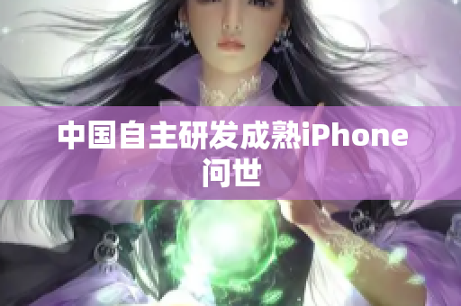 中国自主研发成熟iPhone问世