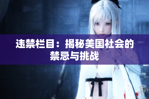 违禁栏目：揭秘美国社会的禁忌与挑战
