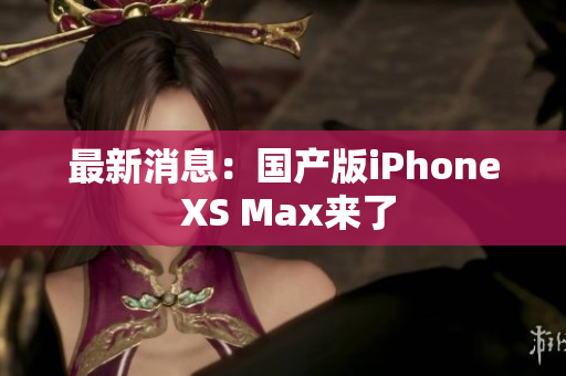 最新消息：国产版iPhone XS Max来了