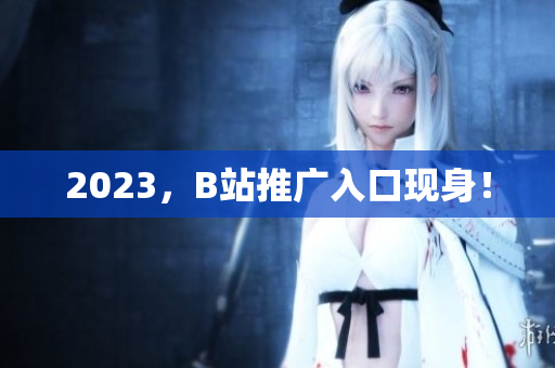 2023，B站推广入口现身！