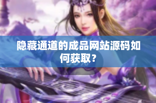 隐藏通道的成品网站源码如何获取？