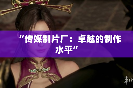 “传媒制片厂：卓越的制作水平”