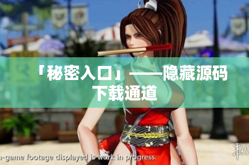 「秘密入口」——隐藏源码下载通道