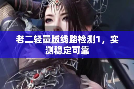 老二轻量版线路检测1，实测稳定可靠