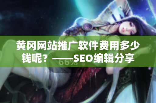 黄冈网站推广软件费用多少钱呢？——SEO编辑分享